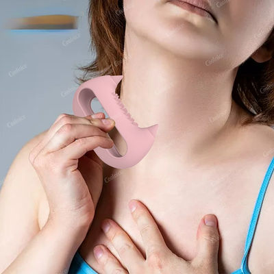 Neck Silicone Massage Instrument for Key Meridians Brushing and Face Acupoint Massage