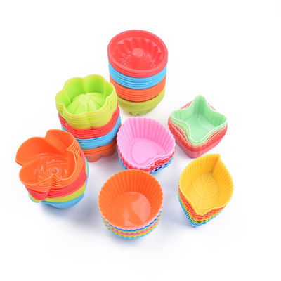 Reusable Baking Cups Mini Silicone Bake Tool Cupcake Liners Cake Decorating Tip Set