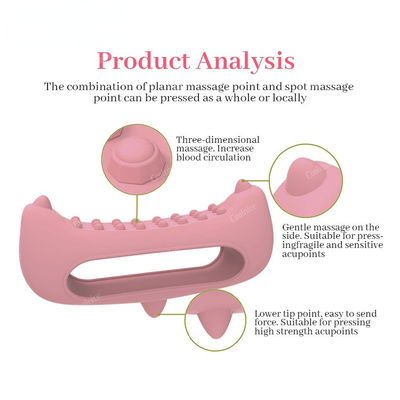 Neck Silicone Massage Instrument for Key Meridians Brushing and Face Acupoint Massage