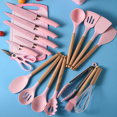 19 Pcs Non-Stick Silicone Kitchen Utensils Set Durable Cooking Tools for Your Kitchen