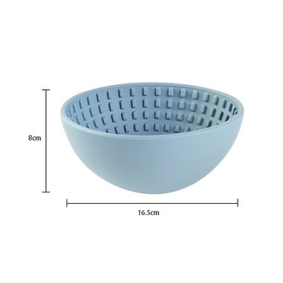 Pet Feeding Bowl Round Silicone Dog Bowl Slow Feeder for Healthy Eating Interactive Feeder