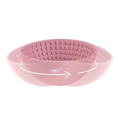 Pet Feeding Bowl Round Silicone Dog Bowl Slow Feeder for Healthy Eating Interactive Feeder