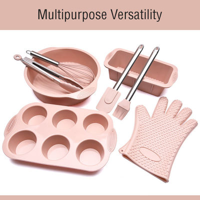 Silicone Baking Cake Pan Cookie Sheet Molds Tray Set BPA Free Heat Resistant Liners
