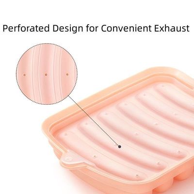 17.5*14cm Silicone Sausage Mold for Baby Complementary Food Food Grade Hot Dog Mold