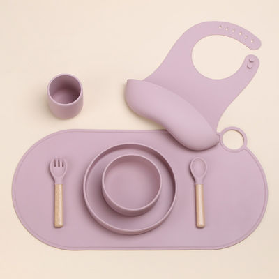 Modern Design Round Scallop Silicone Placemat for Kids' Dining Table OEM/ODM Welcome