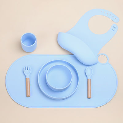 Modern Design Round Scallop Silicone Placemat for Kids' Dining Table OEM/ODM Welcome