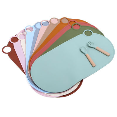 Modern Design Round Scallop Silicone Placemat for Kids' Dining Table OEM/ODM Welcome
