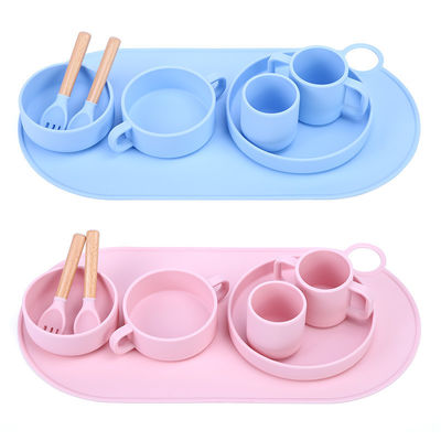 Modern Design Round Scallop Silicone Placemat for Kids' Dining Table OEM/ODM Welcome