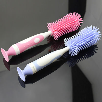 Silicone Bottle Cleaning Brush With Nipple Cleaner For Baby Bottles 10.4*2.2 in /26.5*5.8