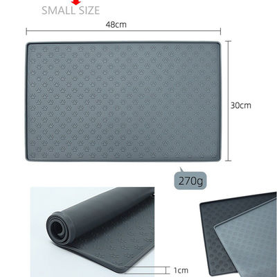 Waterproof Non-Stick Pet Bowl Mat with Custom Printing Compression Molding Technology