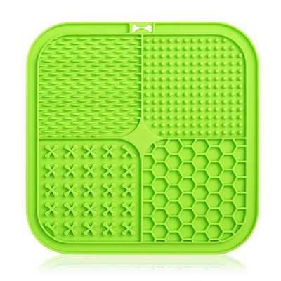 Silicone Pet Lick Mat With Suction Cups Perfect for Slow Feeder Dog Bowls and Bathing
