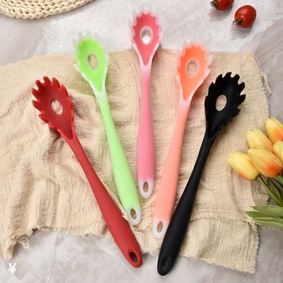 Non-stick Portable Silicone Pasta Spoon for Cooking Eco-friendly Kitchen Utensil