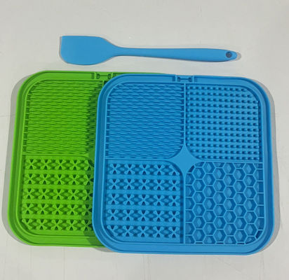 Silicone Pet Lick Mat With Suction Cups Perfect for Slow Feeder Dog Bowls and Bathing
