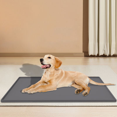 Custom Color Silicone Dog Food Mat Tray Non-slip Waterproof Pet Feeding Mat Bpa Free