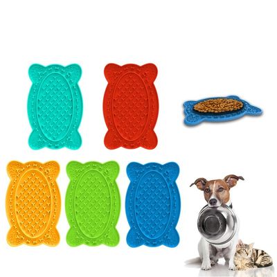 Food Grade Silicone Distracting Pet Cat Paw Slow Feeder Pad For Dogs With Suction Cups