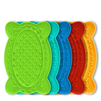 Food Grade Silicone Distracting Pet Cat Paw Slow Feeder Pad For Dogs With Suction Cups