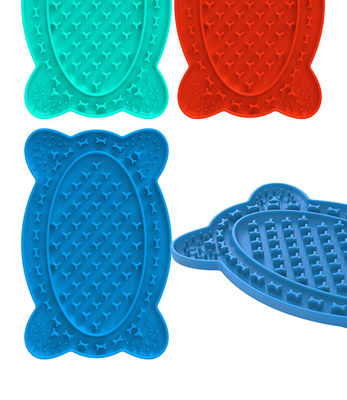 Food Grade Silicone Distracting Pet Cat Paw Slow Feeder Pad For Dogs With Suction Cups