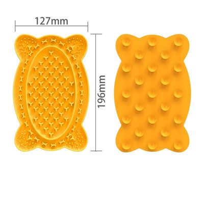 Food Grade Silicone Distracting Pet Cat Paw Slow Feeder Pad For Dogs With Suction Cups