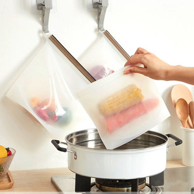 Reusable Silicone Breast Milk Storage Bag Leak Proof Vacuum Sealed BPA Free Food Bag