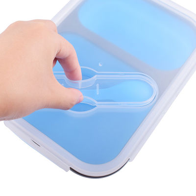Leakproof Food Storage Container 2 Compartment Stackable Bento for Eco Friendly Kids