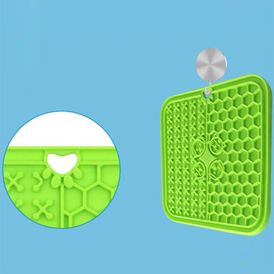 Dogs' Favorite 20*20CM Silicone Pet Lick Mat with Suction Cup and Sustainable Design