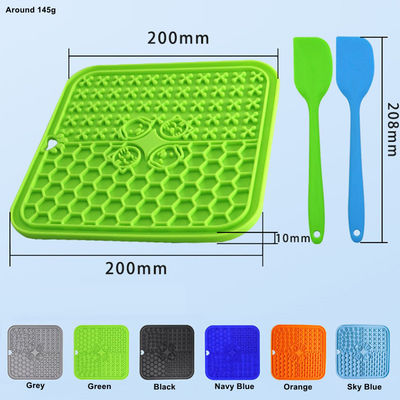 Dogs' Favorite 20*20CM Silicone Pet Lick Mat with Suction Cup and Sustainable Design