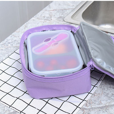 Leakproof Food Storage Container 2 Compartment Stackable Bento for Eco Friendly Kids