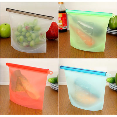 Three-dimensional Type Food Grade Silicone Seal Reusable Storage Bag Custom Safe Pack
