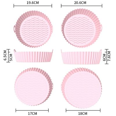 1.96cm*17cm*6.5cm Silicone Air Fryer Liner for Sustainable and Reusable Cooking Needs