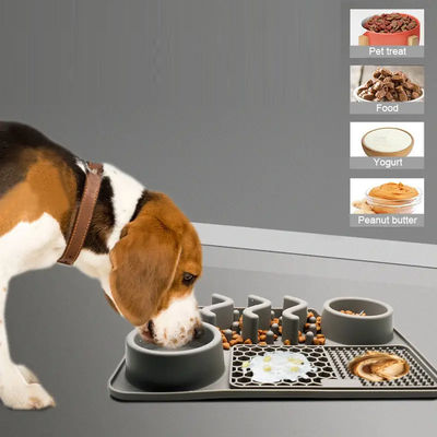 BPA-Free Silicone Pet Food Bowl Mat for Dogs Puppies Temperature Resistance -40 to 250